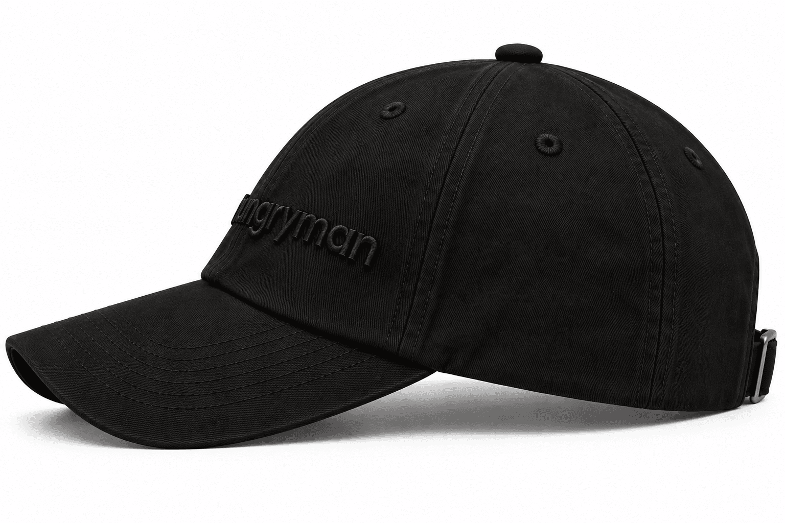 AHUNGRYMAN Embroidered Cap — side angle