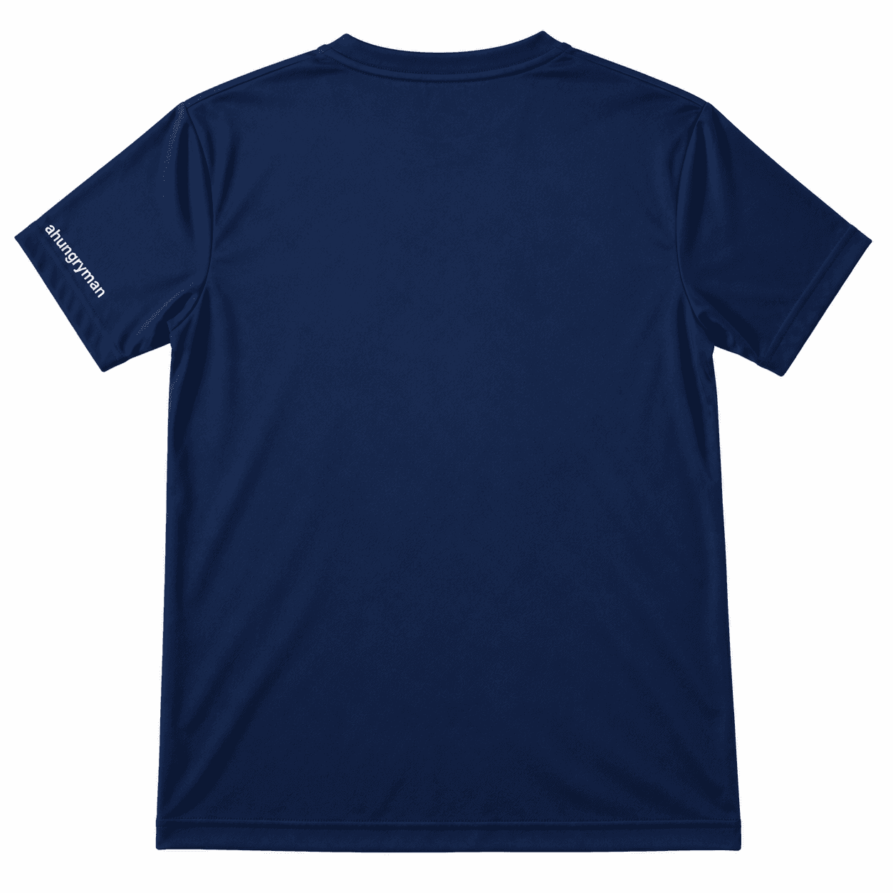 Navy AHUNGRYMAN T-Shirt — back view