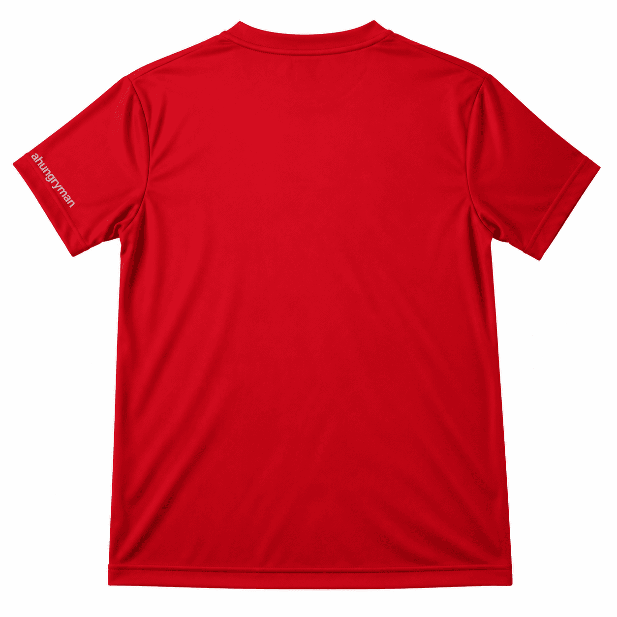 Red AHUNGRYMAN T-Shirt — back view